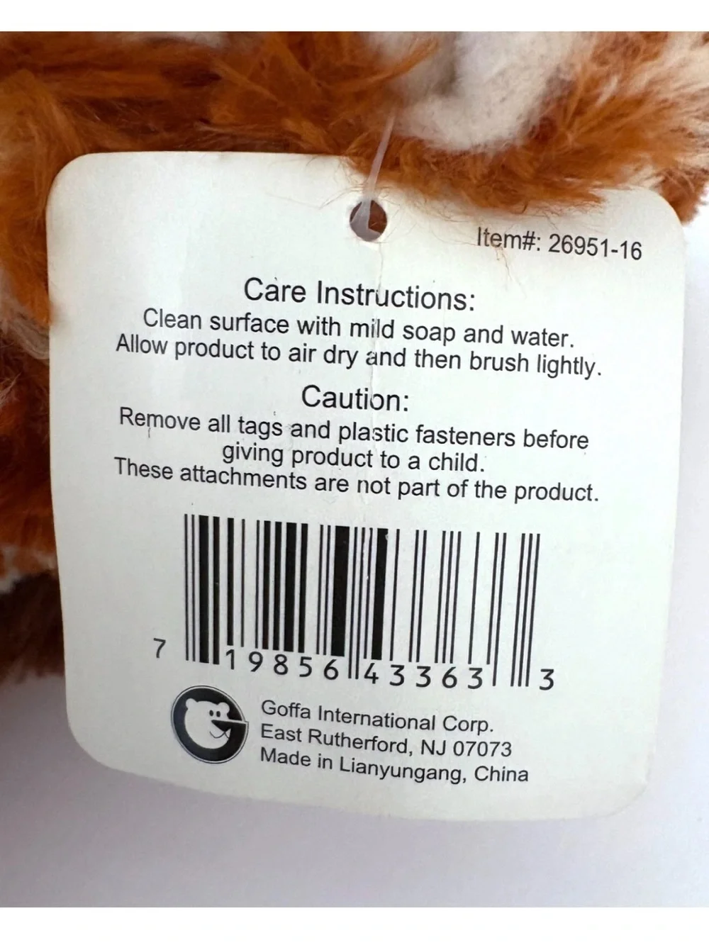 Plush Mama Giraffe Holding Baby Giraffe – 19